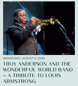 Glazer Hall Summer Jazz Series Presents Troy Anderson & the Wonderful World Band show poster