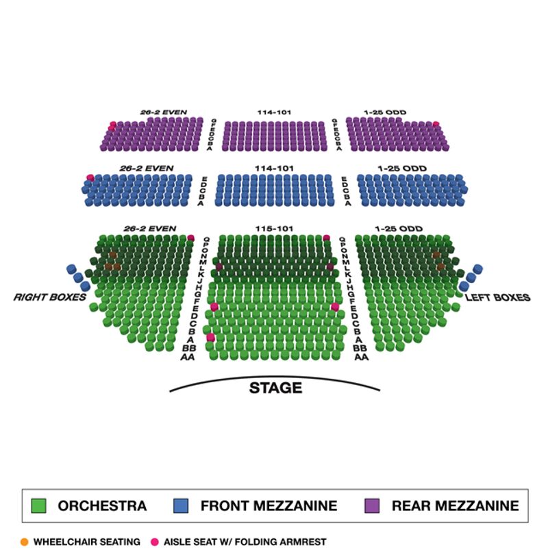 Broadway Theatre (Broadway) Seating Chart