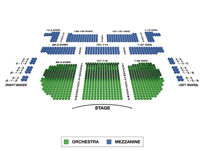 Eugene O'Neill Theatre (Broadway) Seating Chart