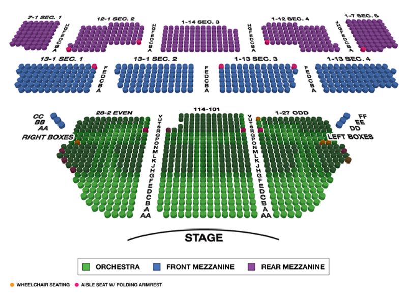 Imperial Theatre (Broadway) Seating Chart