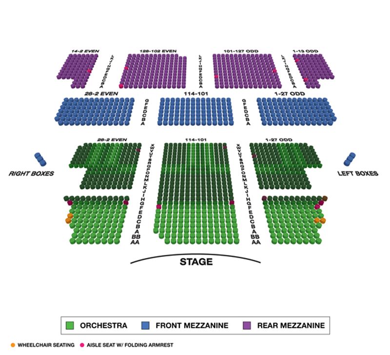 Majestic Theatre (Broadway) Seating Chart