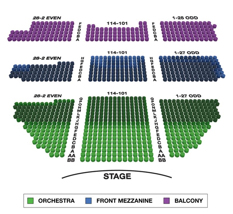 Belasco Theatre (Broadway) Seating Chart