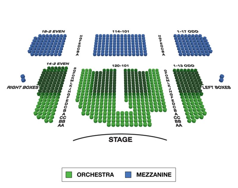 Booth Theatre (Broadway) Seating Chart