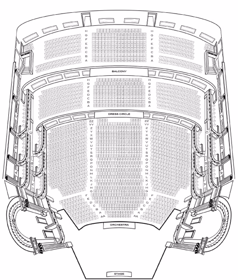 Hudson Theatre (Broadway) Seating Chart