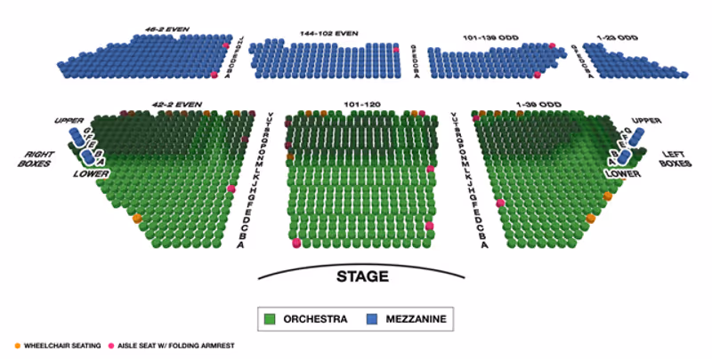 Winter Garden Theatre (Broadway) Seating Chart