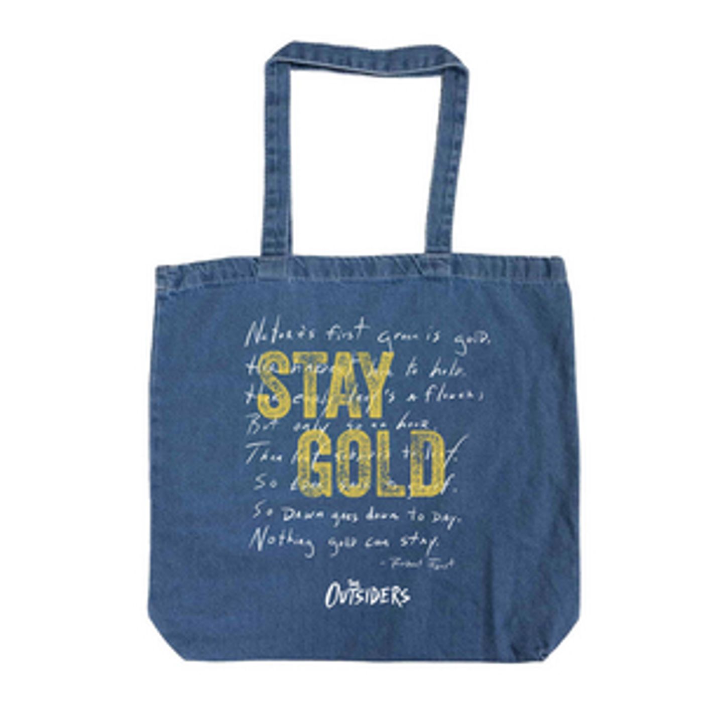 Outsiders Poem Denim Tote image