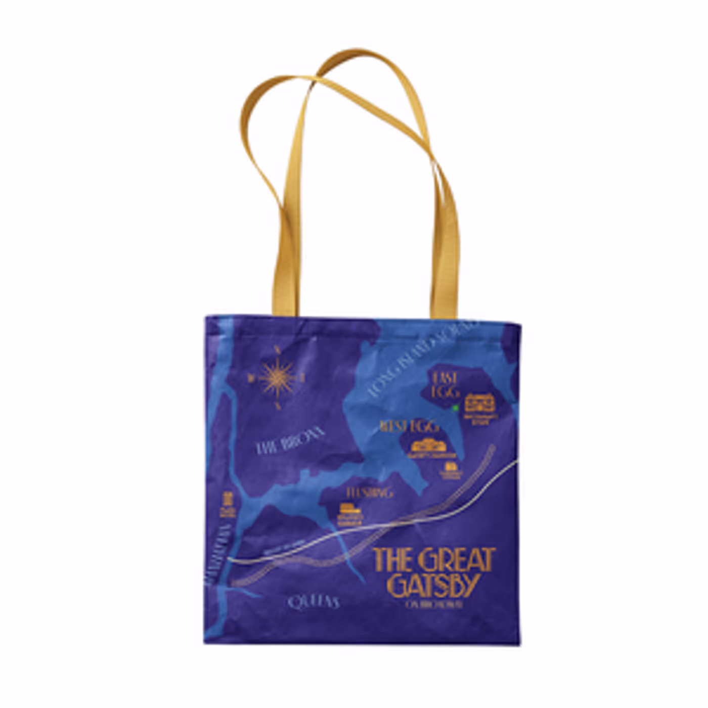 The Great Gatsby Map Tote image