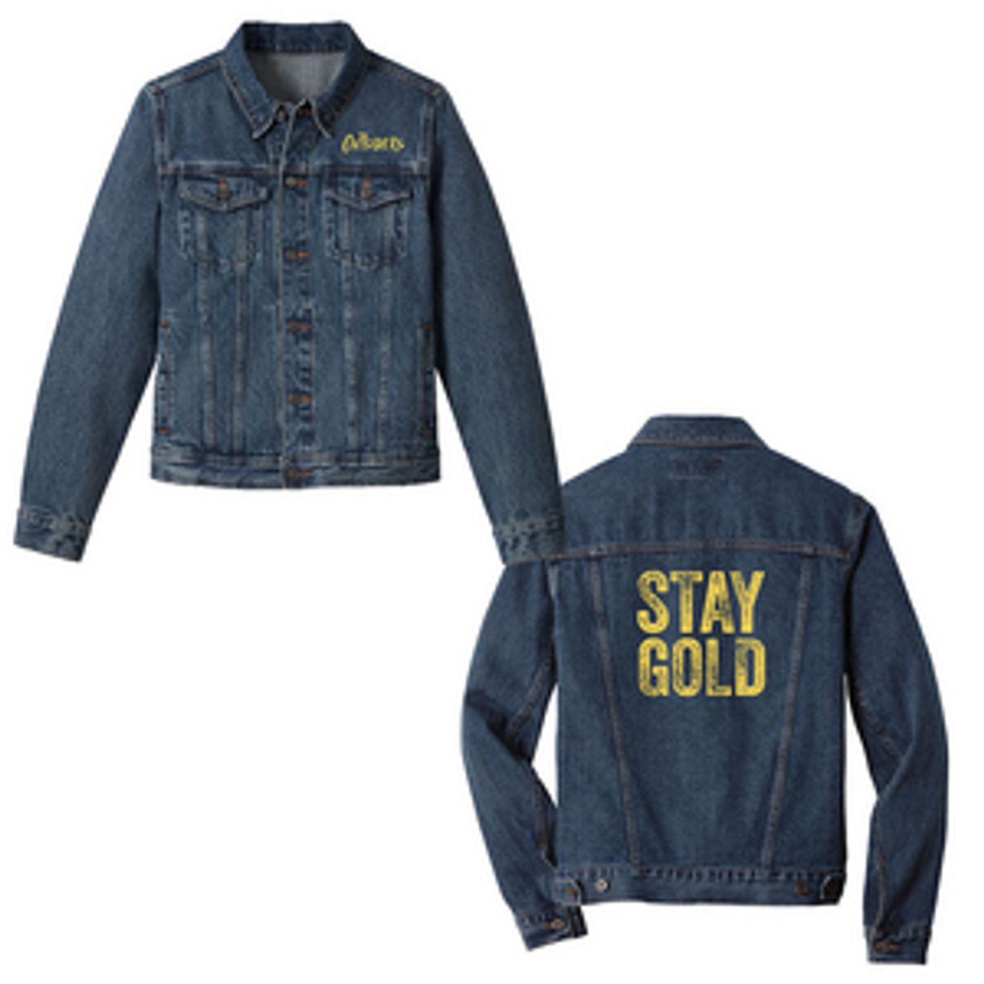 Outsiders Unisex Stay Gold Denim Jacket image