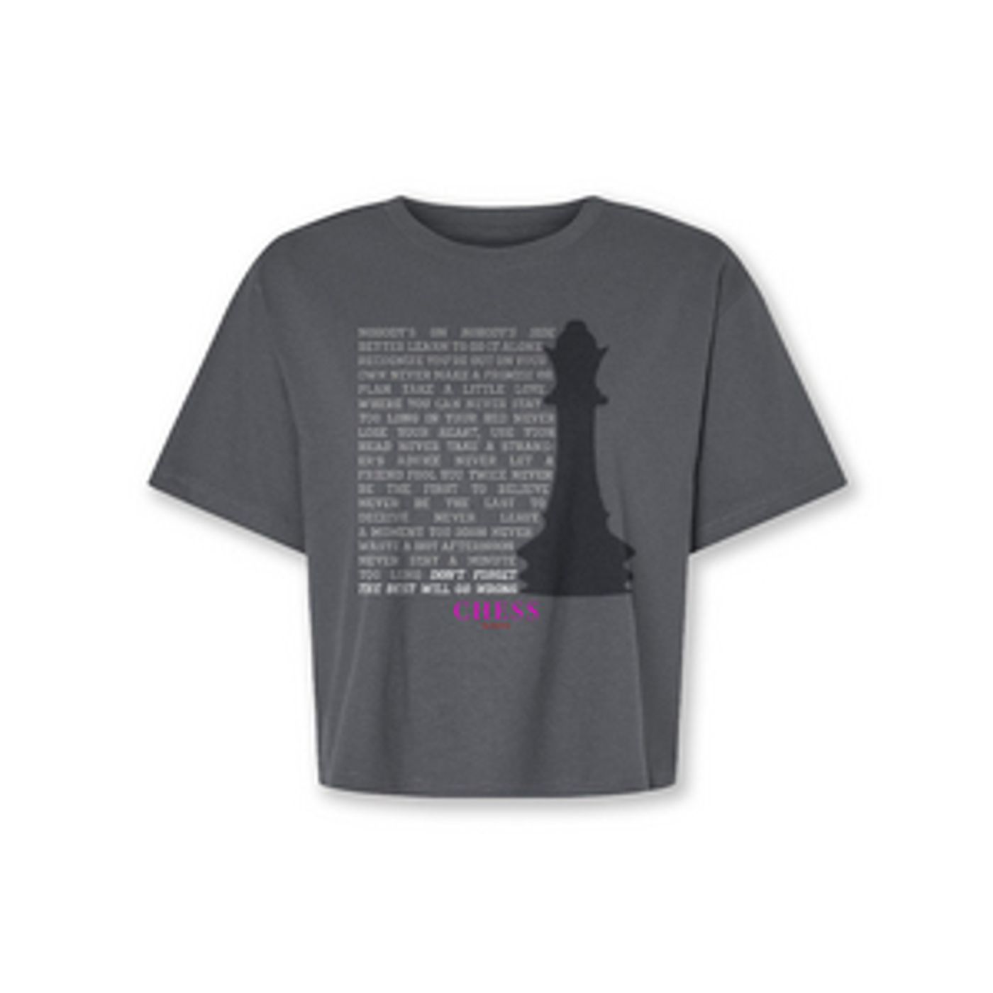 Chess Nobody's Side Lyric Boxy Tee image