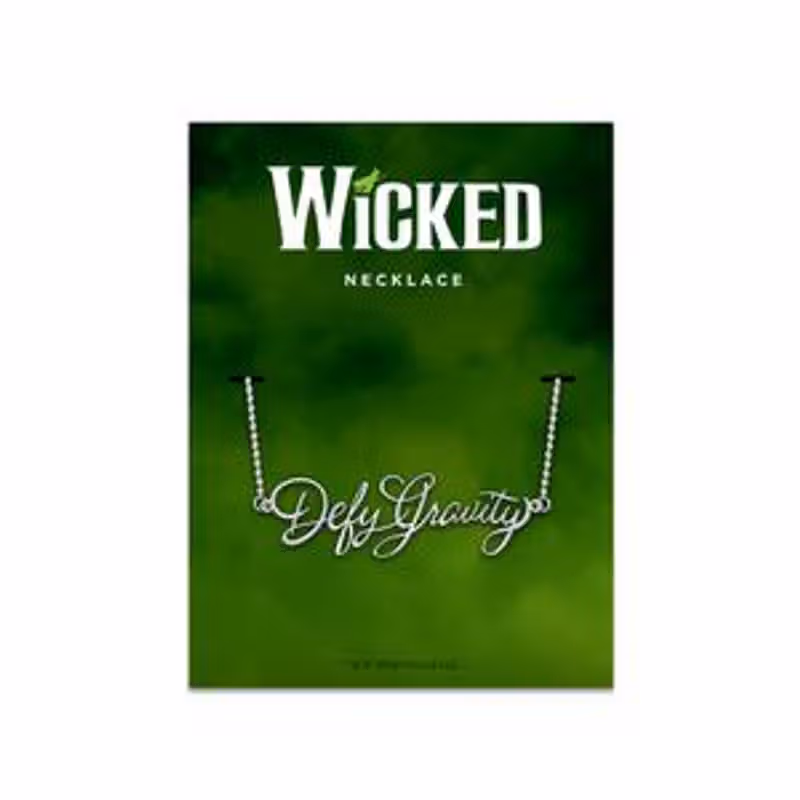 Wicked Defy Gravity Script Necklace image