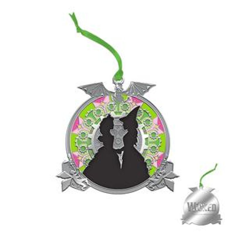 Wicked Pink Green For Good Ornament image