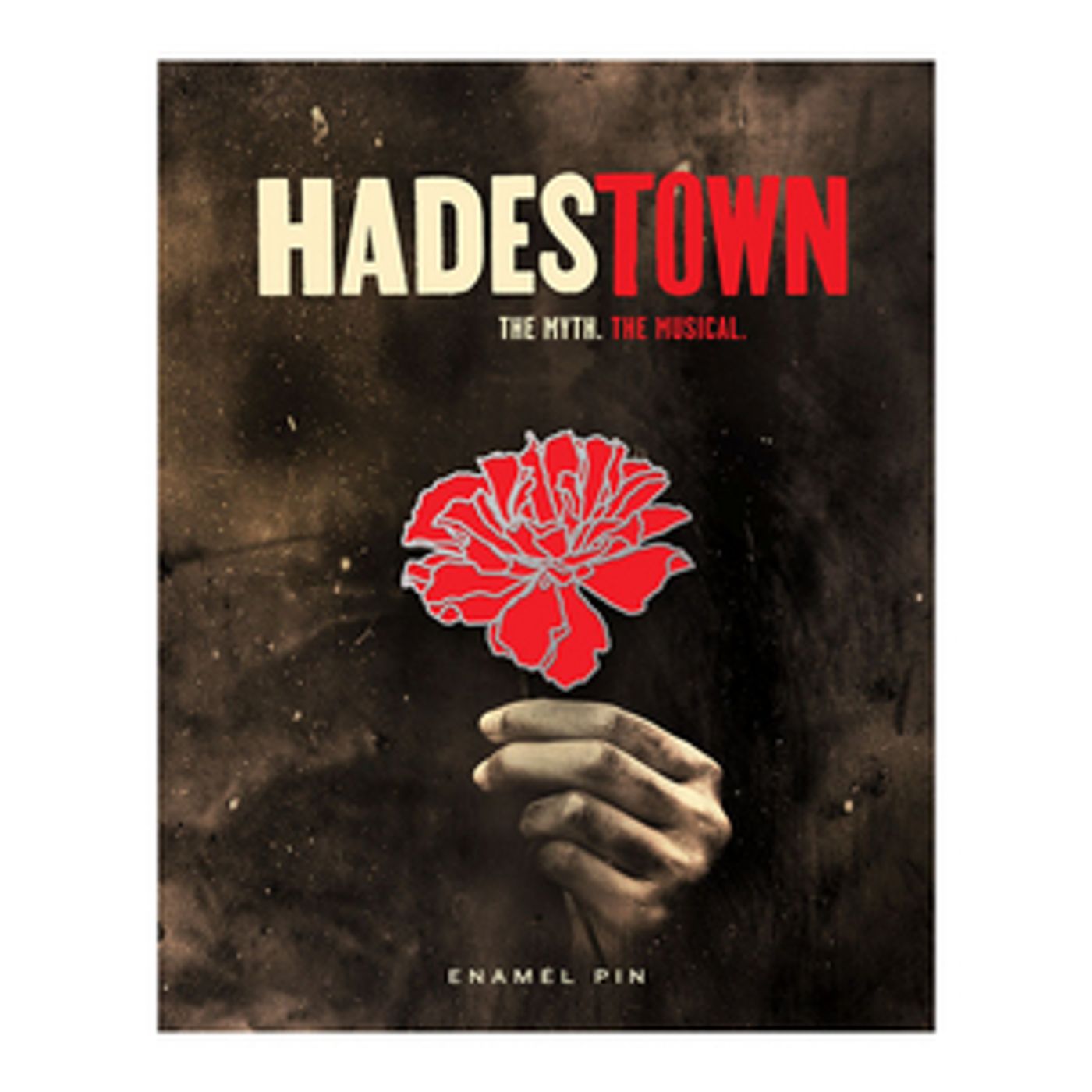 Hadestown Red Flower Enamel Pin image