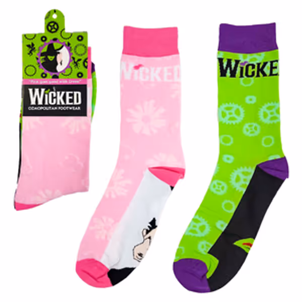 Wicked Pink Green Socks Photo