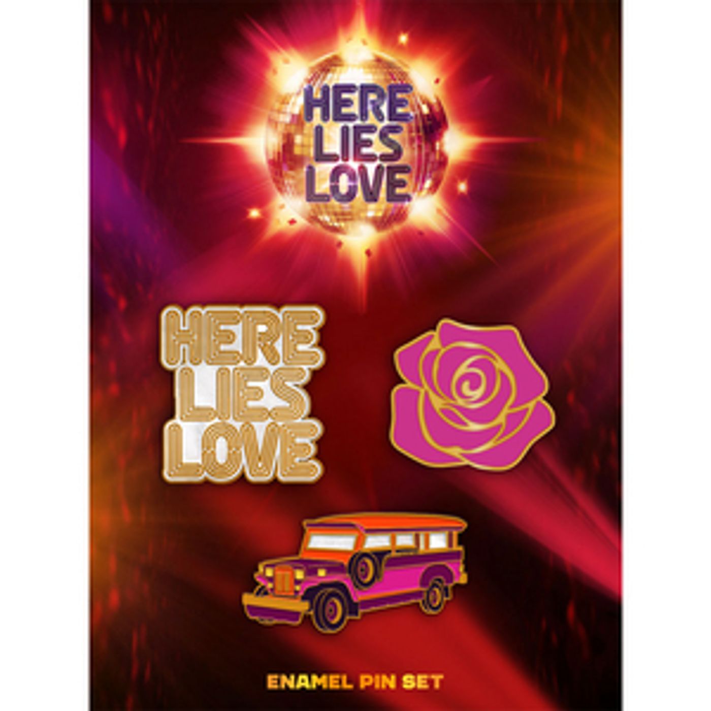 Here Lies Love Enamel Pin Set image