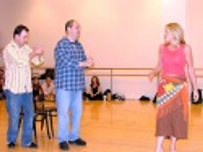 Brooks and Brad are joined by leading lady, Marin Mazzie
who sings "Never" Photo