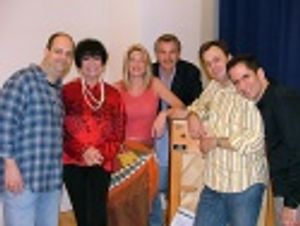 Brad, Jo Anne, Marin, Doug, Brooks and Seth around
the piano Photo