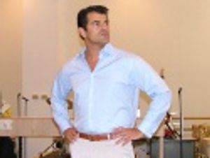 Peter Gregus portrays a record producer who brings
the Jersey Boys into the studio Photo