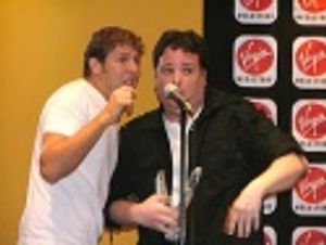 Dan Levine and Max Perlman begin the number "Cosmic Crisis"
from "The Wild Women Of  Photo