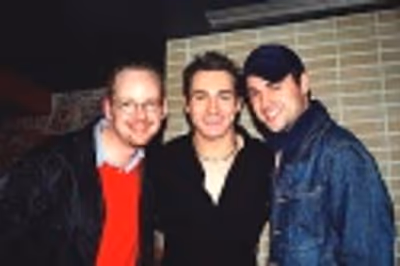 What would the night be without a little support from his friends! Jamie McGonnigal,  Photo