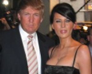 Donald Trump, and new fiancee Melania Knauss  Photo