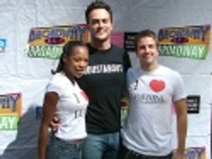 From All Shook Up, Nikki M. James, Cheyenne Jackson and Curtis Holbrook Photo