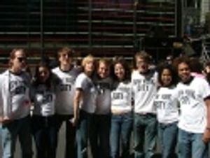 The cast of Lennon before hitting the stage Photo