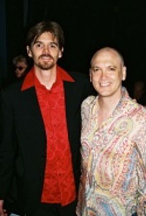 Nick Micozzi and Charles Busch (Host for the Evening) Photo
