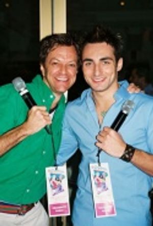 Co-Hosts for the Celebrity Signing Table, Jim Caruso and Scott Nevins  Photo