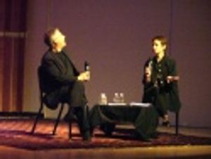 Lynn and Alan discuss his career Photo