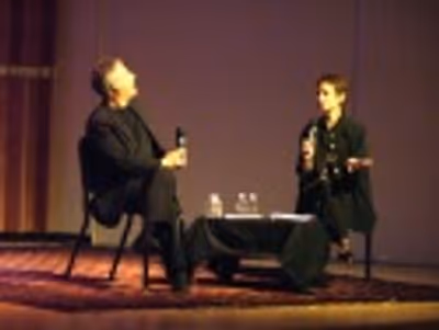Lynn and Alan discuss his career Photo