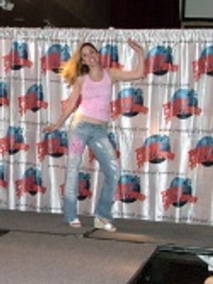 Kerry tickled pink! Photo