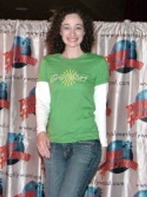 Megan showing off the green Photo