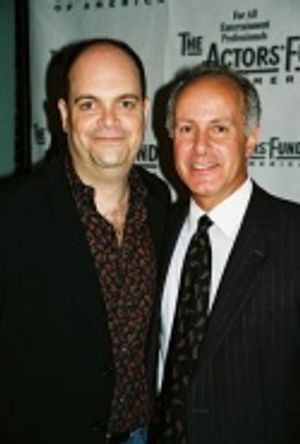 Brad Oscar (Oliver Webb) and Joseph P. Benincasa (Executive Director) Photo