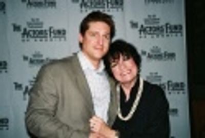 Christopher Sieber (Bruce Granit) and Joanne Worley (Letitia Primrose) Photo