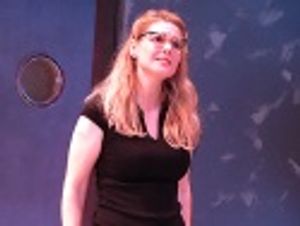 The final restaurant - a 50s diner with Heather wondering where
true love is... Photo