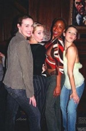 Merrill West (Swing), Kelly Sheehan (Lorraine/Ensemble), Erika Vaugh (Ensemble) and S Photo