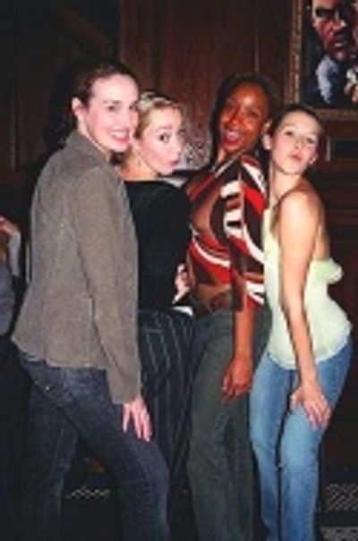 Merrill West (Swing), Kelly Sheehan (Lorraine/Ensemble), Erika Vaugh (Ensemble) and S Photo