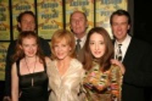 Mireille Enos, Sam Robards, Deborah Rush, Paxton Whitehead, Clea Lewis, and Alan Ruck Photo
