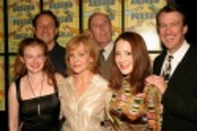 Mireille Enos, Sam Robards, Deborah Rush, Paxton Whitehead, Clea Lewis, and Alan Ruck Photo