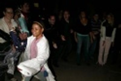 Brynn Williams makes her way around the circle  Photo