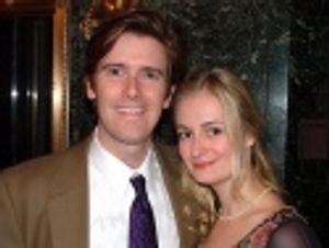 Larry O'Keefe and Nell Benjamin who are currently working on
"Legally Blonde" Photo
