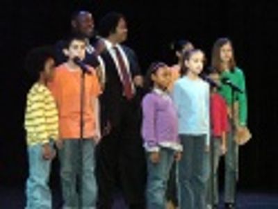 Chuck Cooper, Eddie Cooper and campers from Camp Theaterworks
perform John Lennon's  Photo