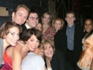 The multitalented cast backstage moments before they performed Photo