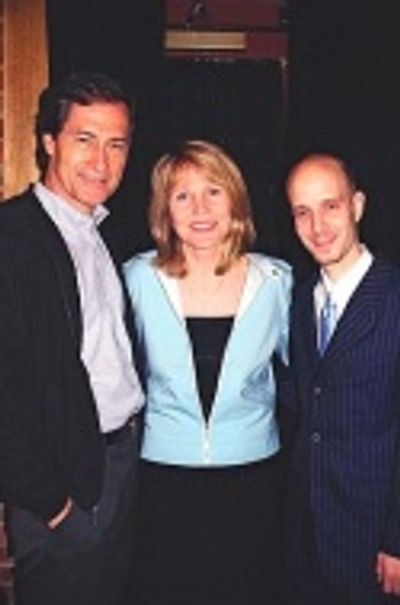 
Ed Oster and wife Donna Hanover with Taro Alexander (Our Time Theatre Company's Fou Photo