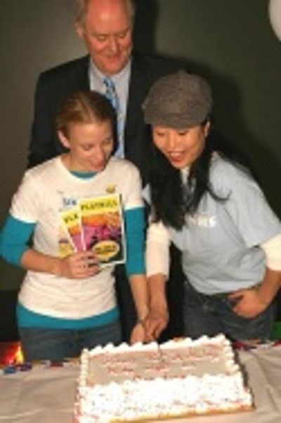 Sarah Saltzberg, John Lithgow, and Deborah S. Craig Photo
