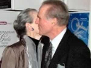 Marian Seldes and Charles Grodin share a moment Photo