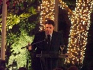 Nathan Lane introduces clips from "The Producers: The Movie Musical" Photo