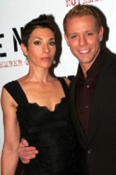Cybele (wife) and Adam Pascal Photo