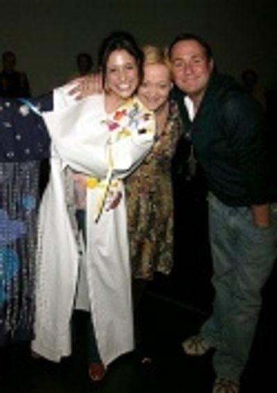 Michael Ball and Maria Friedman congratulating Elena Photo