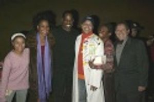 J.C. Montgomery (Gypsy Winner for THE COLOR PURPLE) with past winners 
 Photo